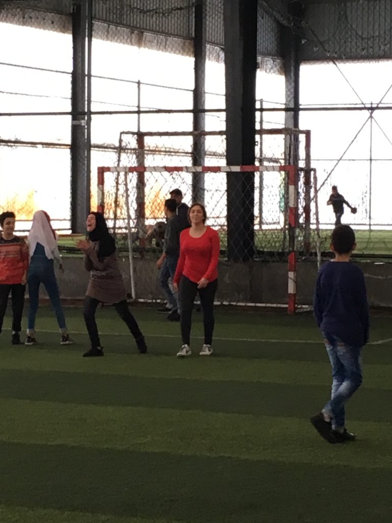 Girls soccer team safe Spaces